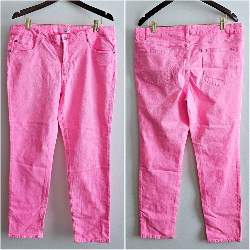 Joe Fresh Slim Bubblegum Pink Women's Jeans Ankle Length Women's Size 16